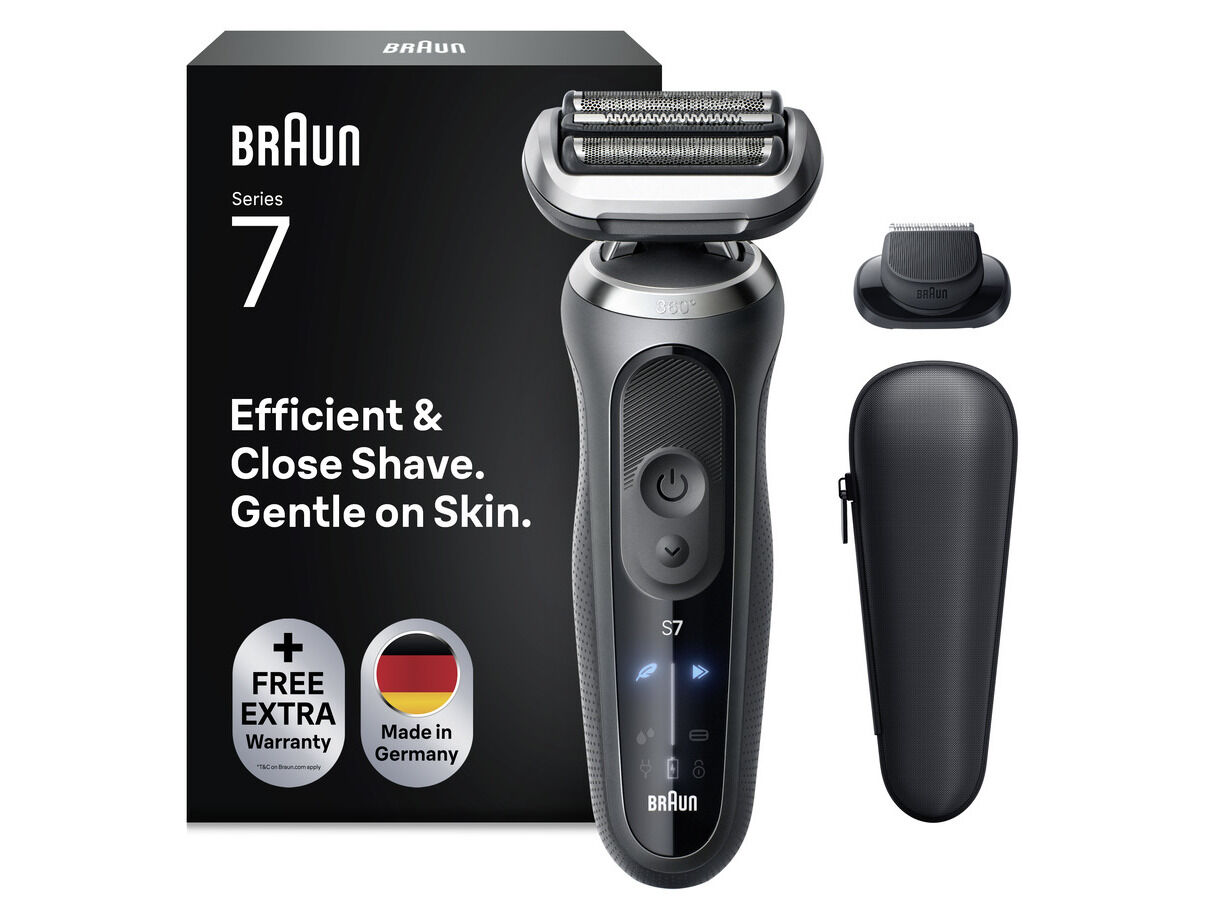M&Aacute;QUINA DE BARBEAR BRAUN SERIES 7 72-G1200S CINZENTA