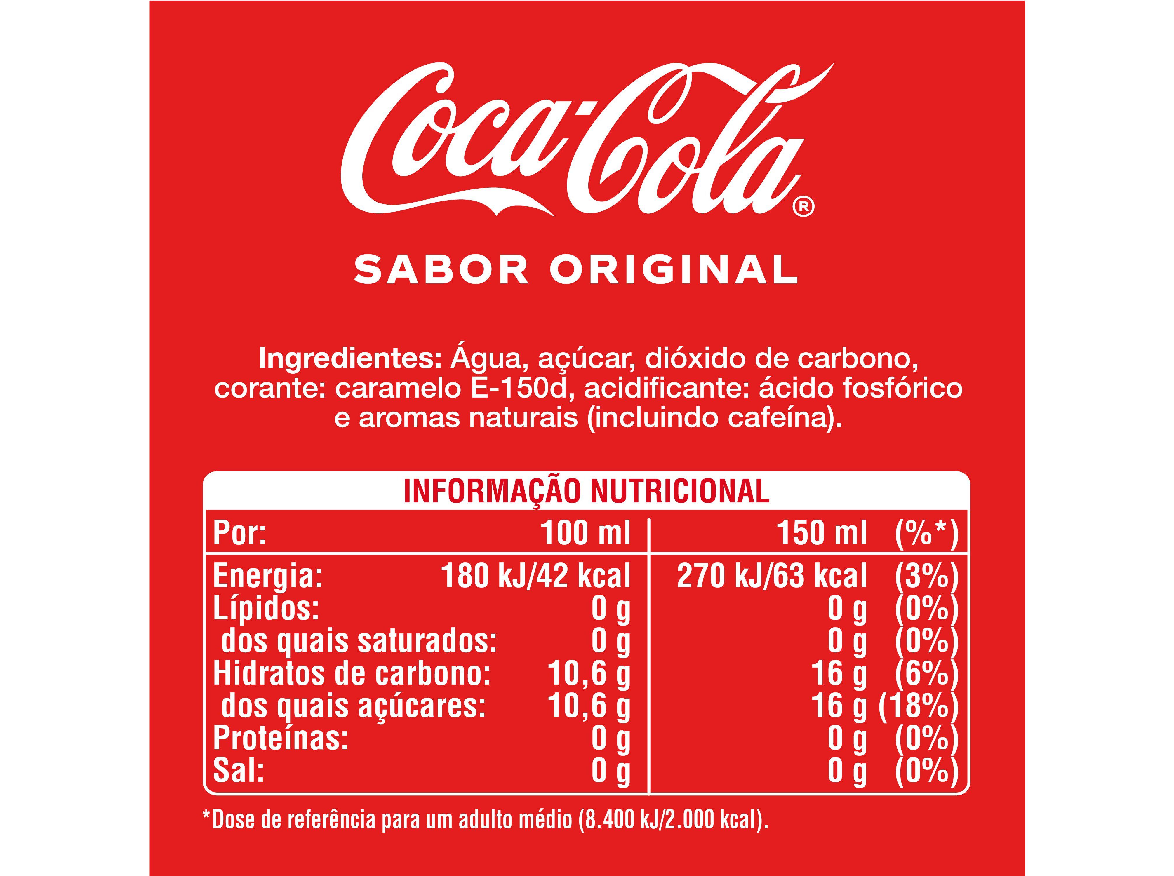 REFRIGERANTE COM G&Aacute;S COCA-COLA ORIGINAL LATA 6X0.33L (SDR) image number 1