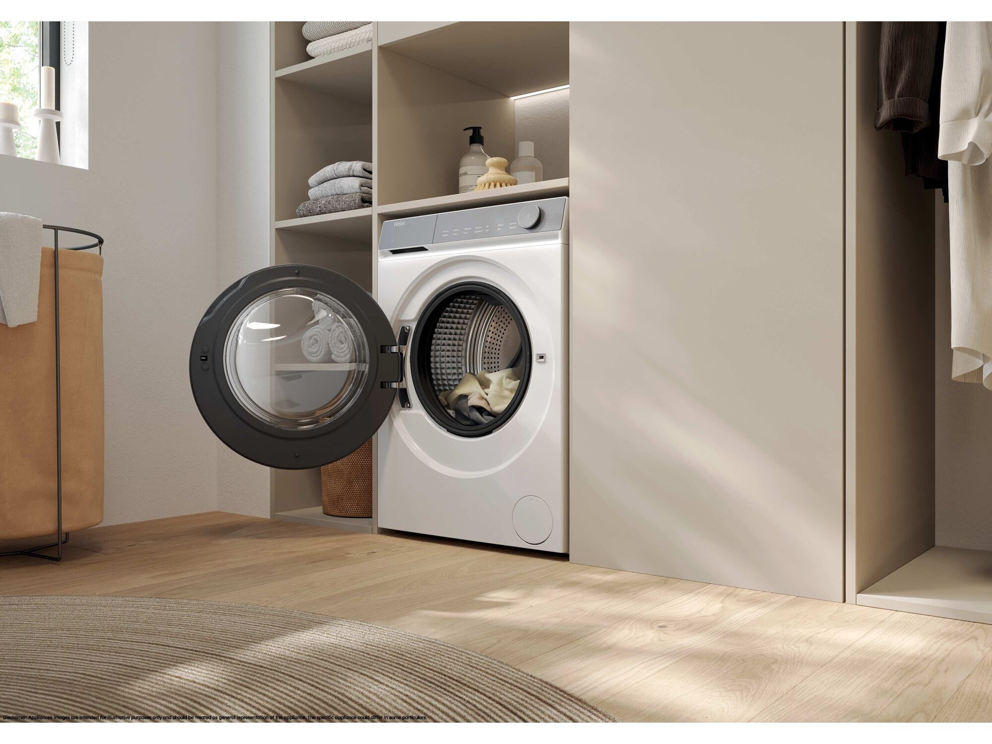 M&Aacute;QUINA DE LAVAR ROUPA HAIER HW100-B14367U-IB - BRANCO A -30% 10KG image number 13
