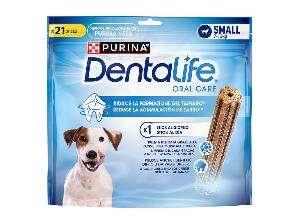 SNACKS PARA C&Atilde;O DENTALIFE PURINA RA&Ccedil;A PEQUENA 21 UNIDADES 345G image number 1