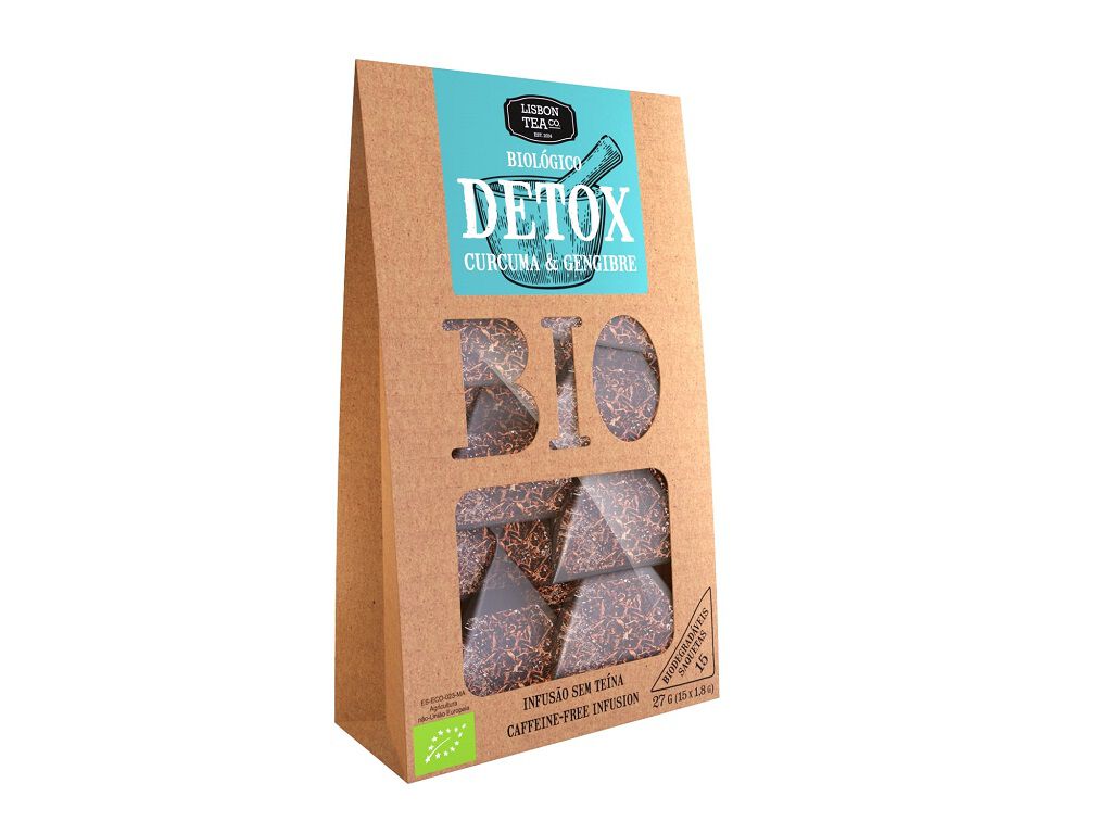 INFUS&Atilde;O LISBON TEA CO. DETOX CURCUMA GENGIBRE 15 SAQ.