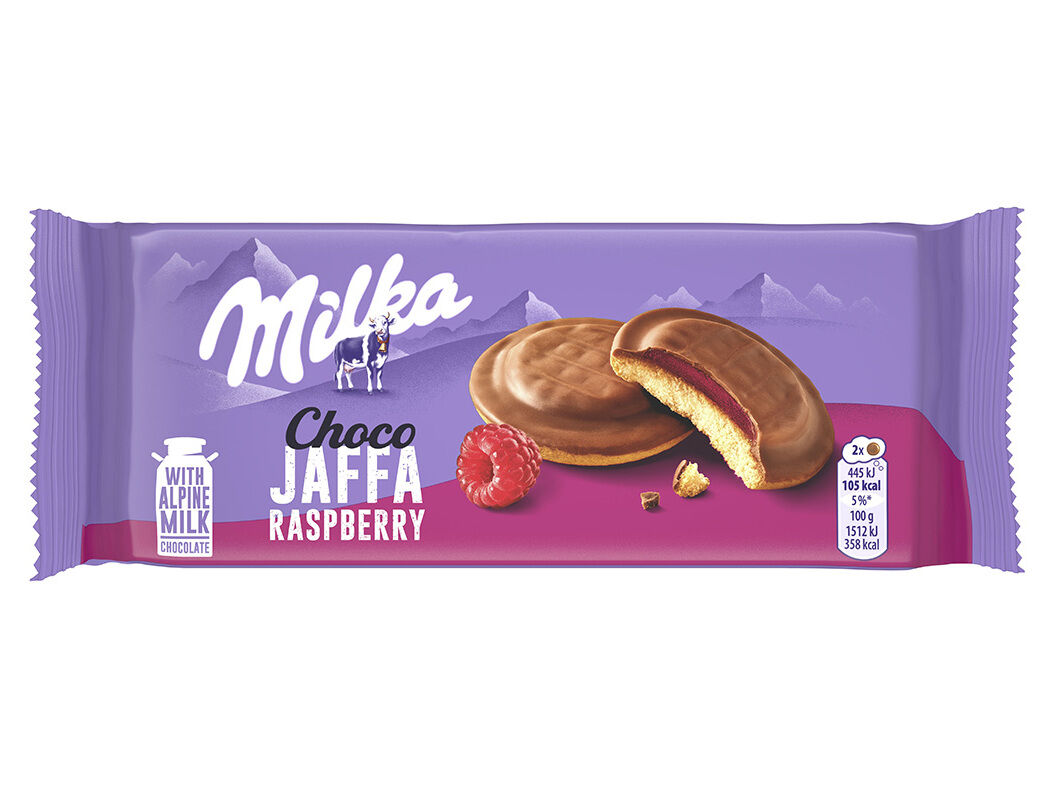 BOLACHAS MILKA JAFFA FRAMBOESA 147G image number 0