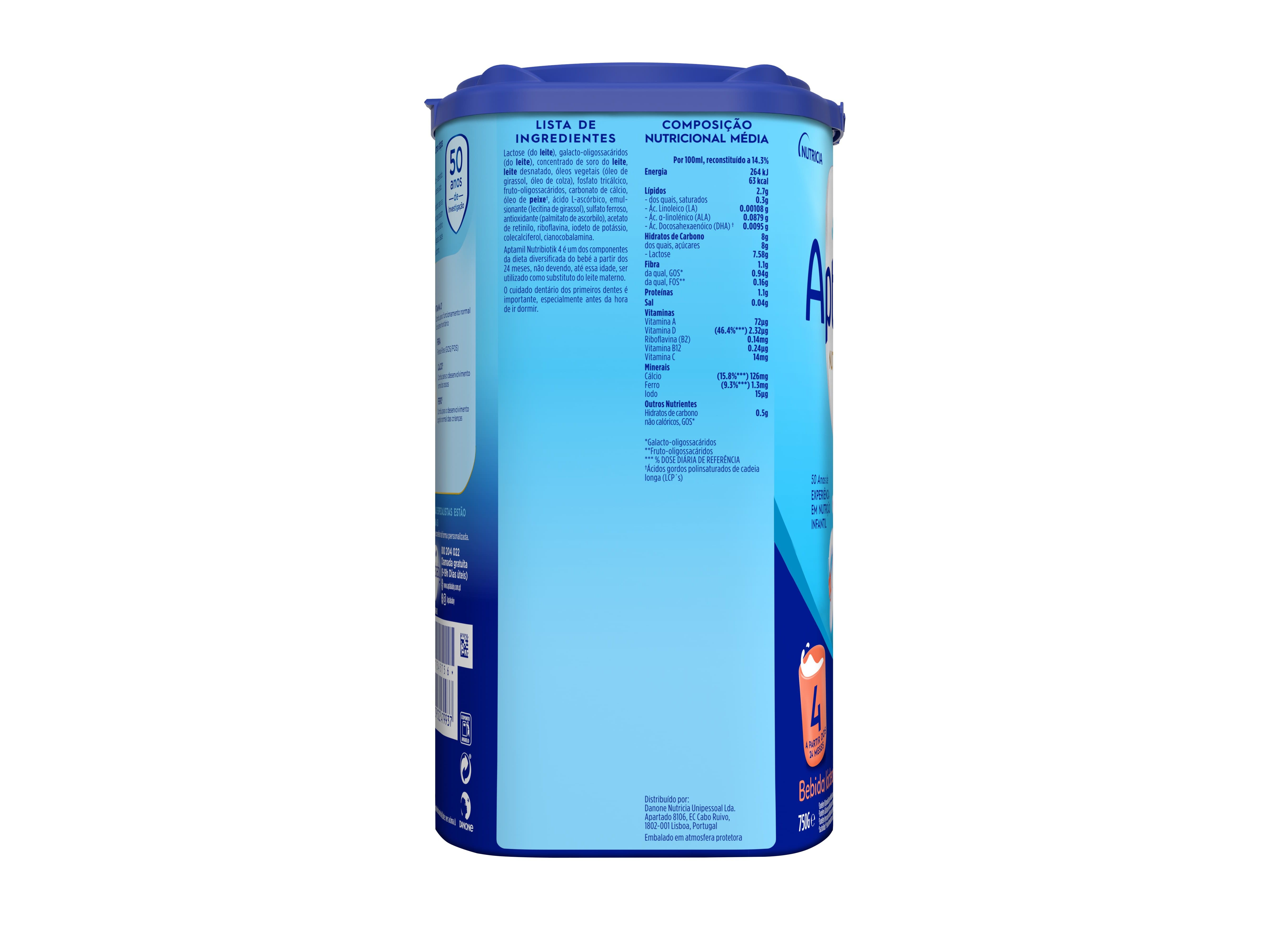 LEITE 4 APTAMIL REGULAR 750G image number 1