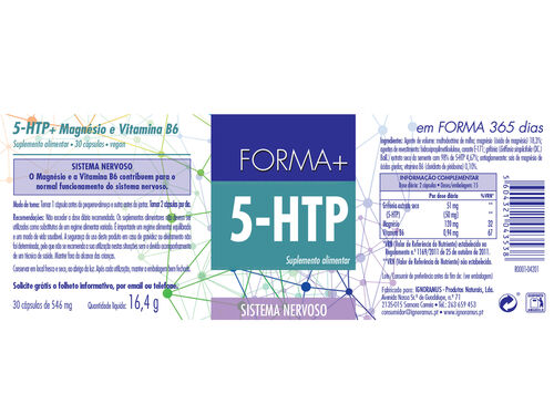 SUPLEMENTO FORMA+ 5-HTP 30 CAPS image number 1