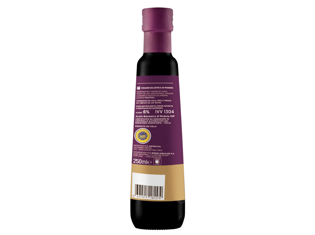 VINAGRE BALS&Acirc;MICO MORENO MODENA IGP 250ML image number 1