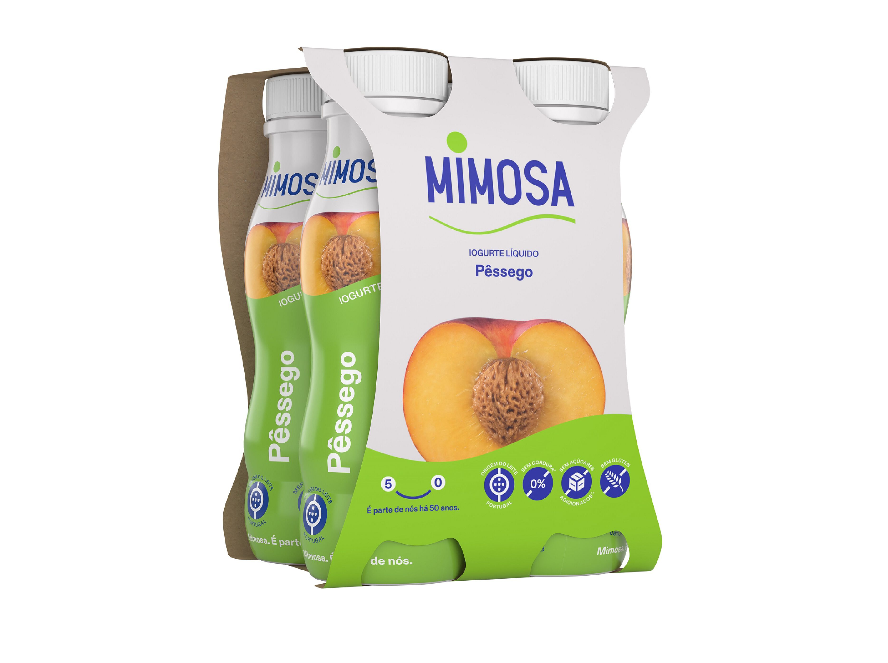 IOGURTE LIQUIDO MIMOSA PESSEGO 4X151ML image number 0