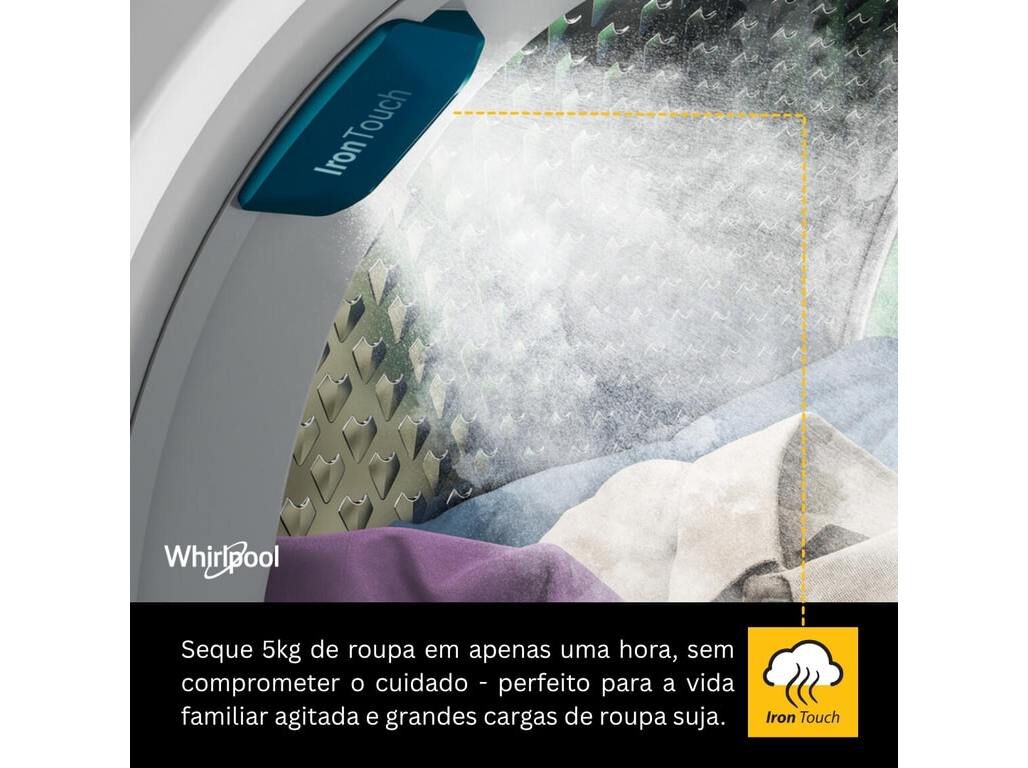 M&Aacute;QUINA DE SECAR ROUPA WHIRLPOOL C WD 84M WBS SPT C 8KG image number 5