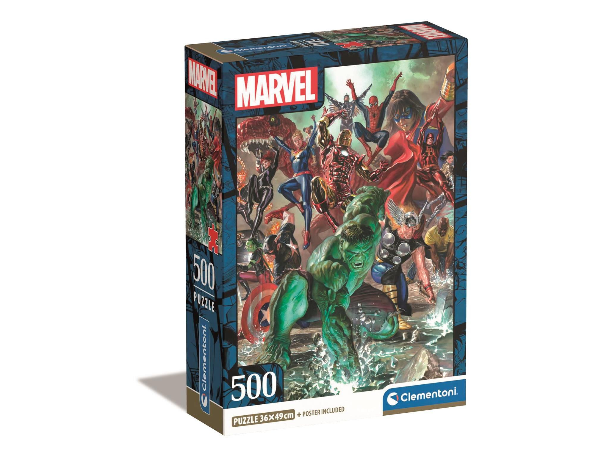PUZZLE AVENGERS CLEMENTONI 500 PE&Ccedil;AS image number 0
