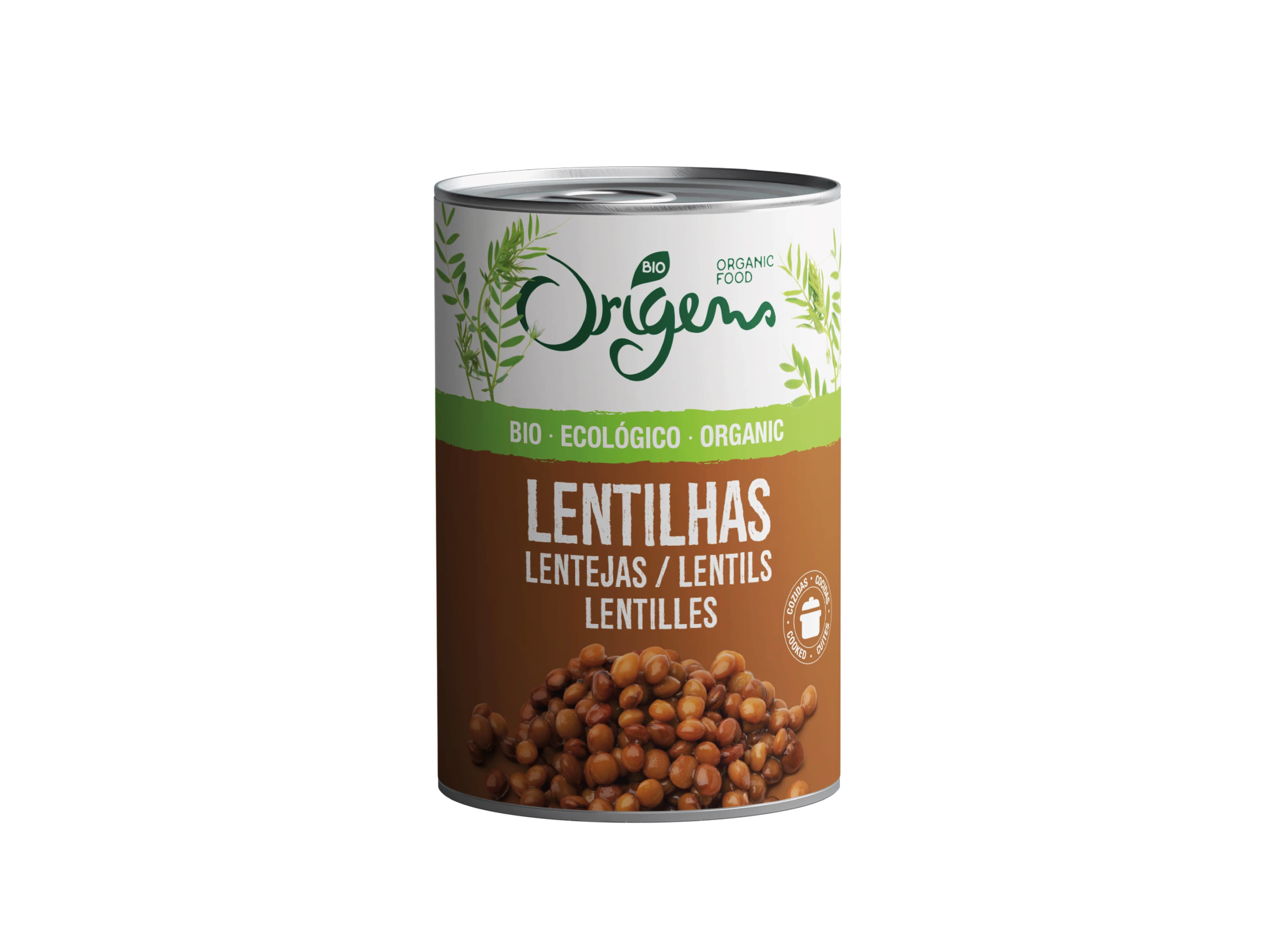 LENTILHAS CASTANHAS ORIGENS BIO LATA 400 G image number 1