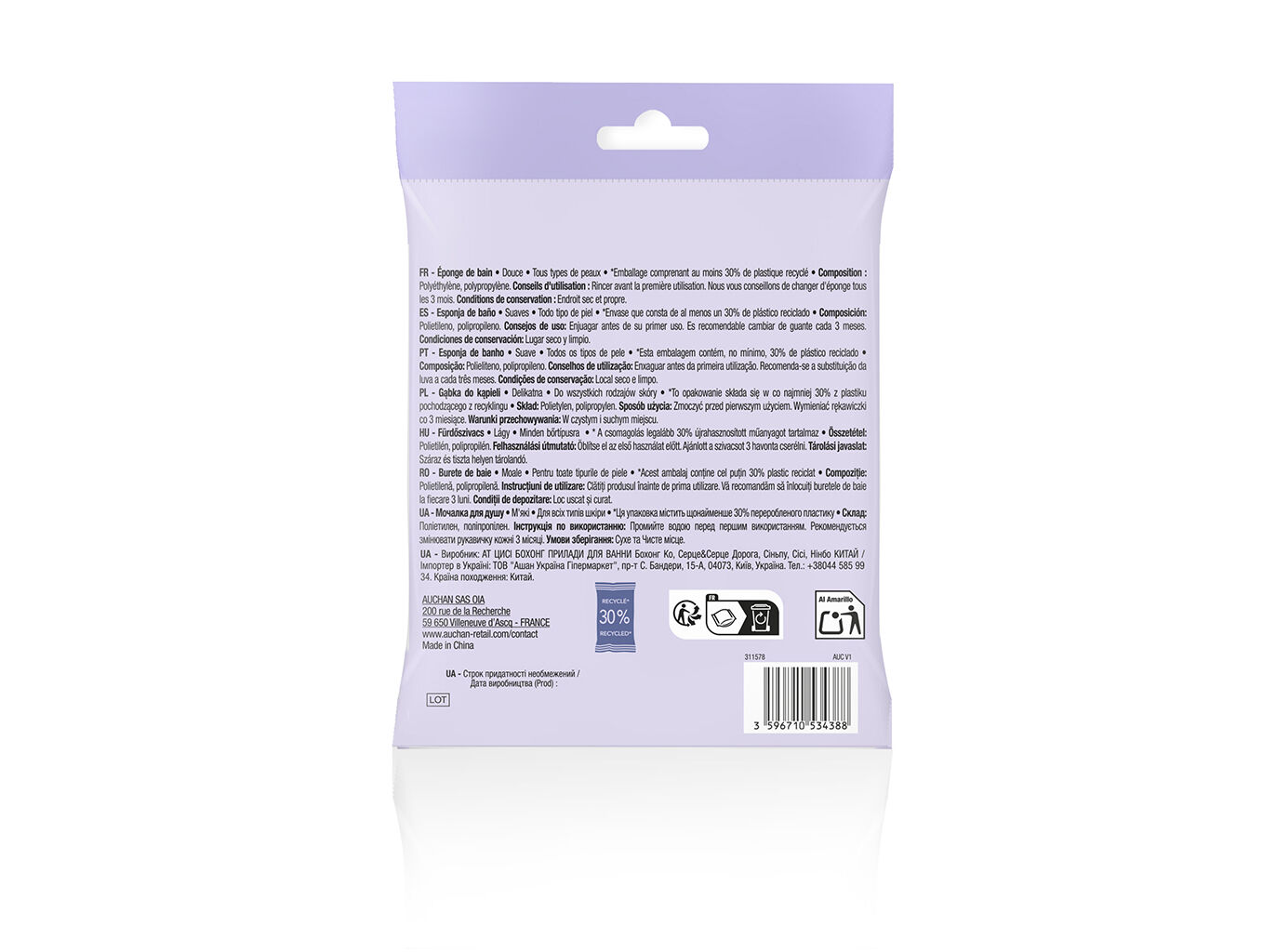 ESPONJA BANHO COSMIA SORTIDO FRUTAS 1UN image number 1