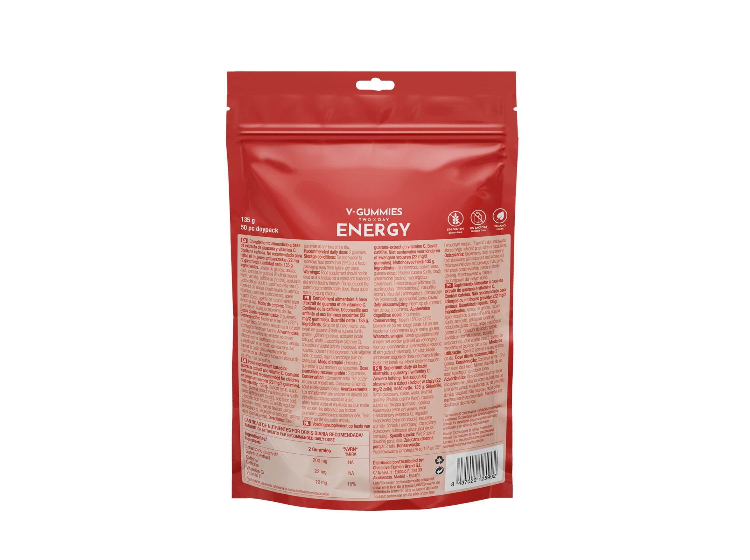 GOMAS ENERGIA V-GUMMIES ENERGY image number 1
