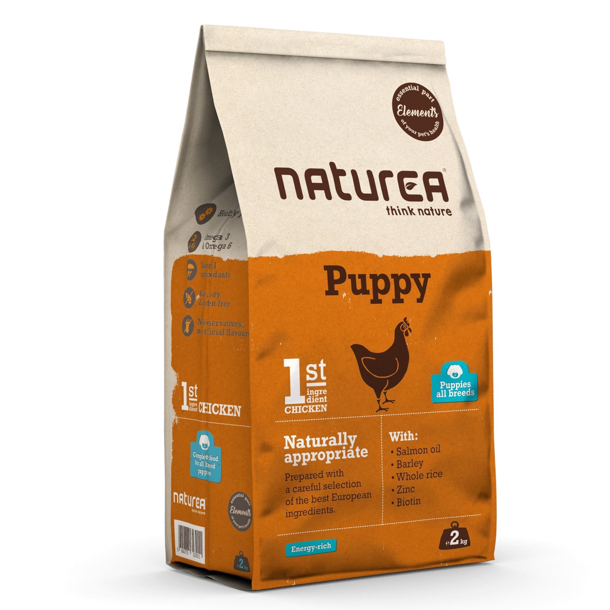 RA&Ccedil;&Atilde;O C&Atilde;O NATUREA ELEMENTS J&Uacute;NIOR FRANGO 2KG image number 1
