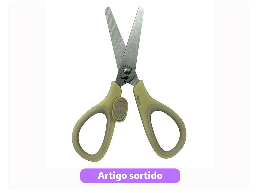 TESOURA PARA ESQUERDINOS AUCHAN 13CM CORES SORTIDAS image number 3