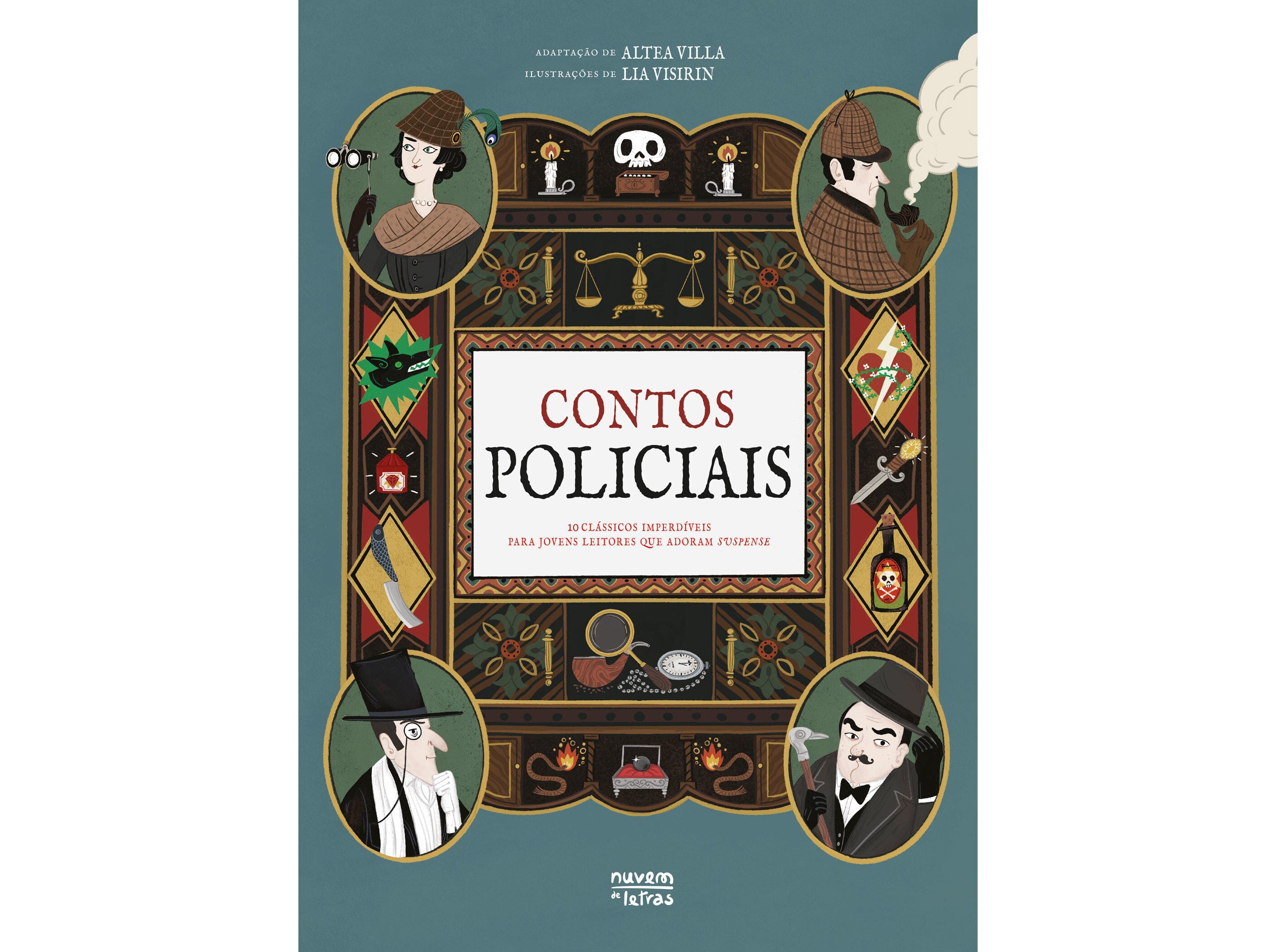 LIVRO CONTOS POLICIAIS - 10 CL&Aacute;SSICOS IMPERD&Iacute;VEIS PARA JOV