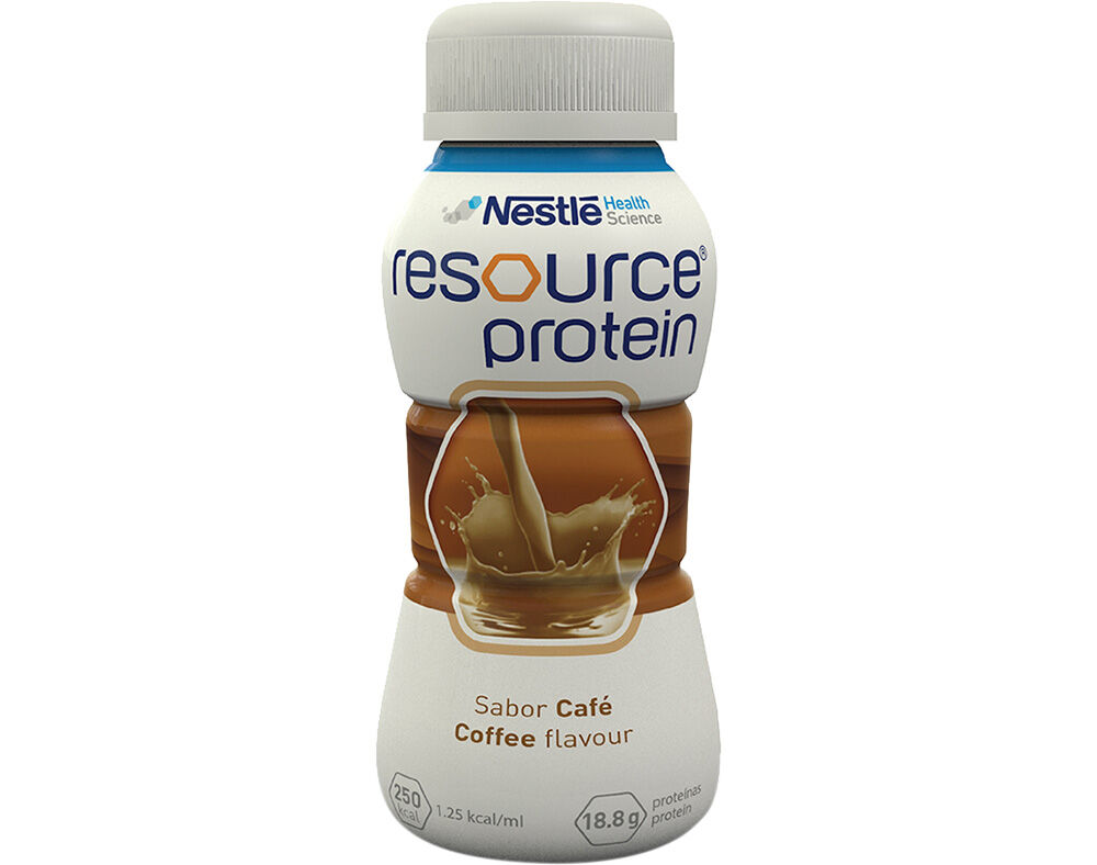 ALIMENTO DIET&Eacute;TICO RESOURCE PROTE&Iacute;NA CAF&Eacute; 4X200ML