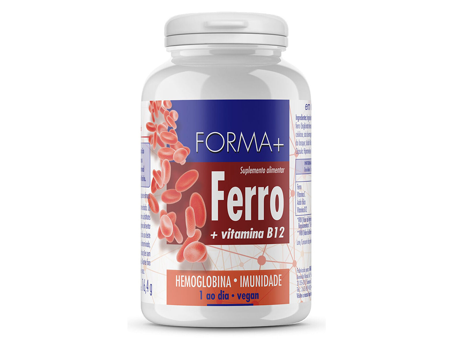 SUPLEMENTO FORMA+ FERRO + VITAMINA B12 30CAPS image number 0