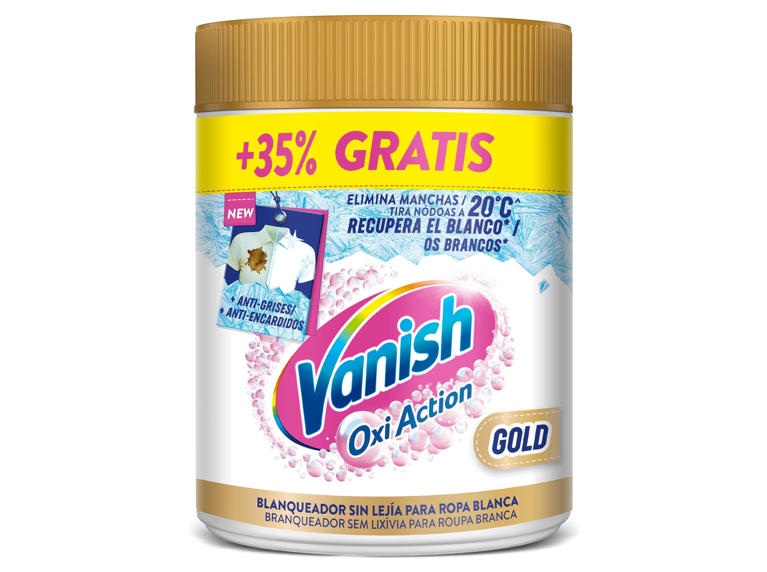 ADITIVO TIRA N&Oacute;DOAS VANISH OXI ACTION P&Oacute; WHITE 35% GR&Aacute;TIS 900GR image number 0