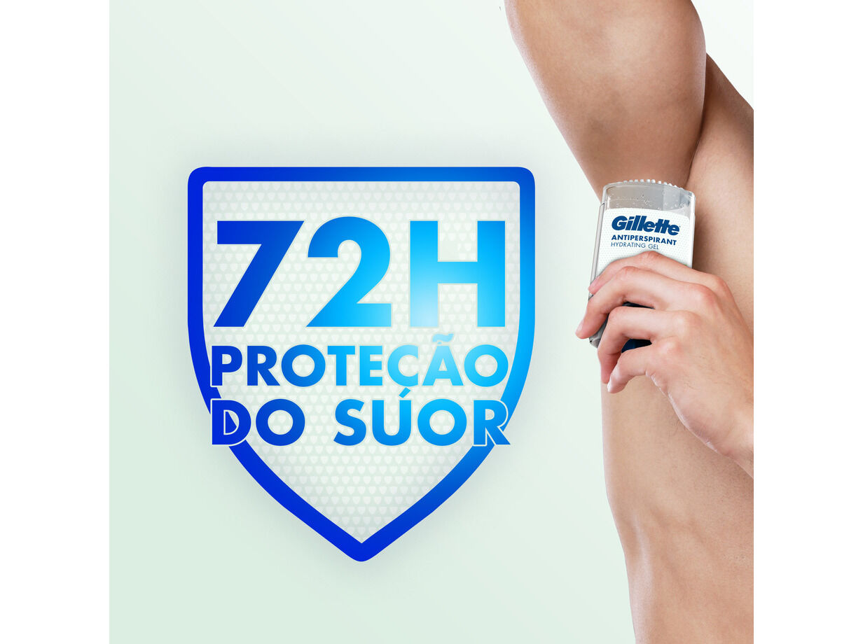 DESODORIZANTE STICK GILLETTE HYDRA GEL EUCALYPTUS 70ML image number 1
