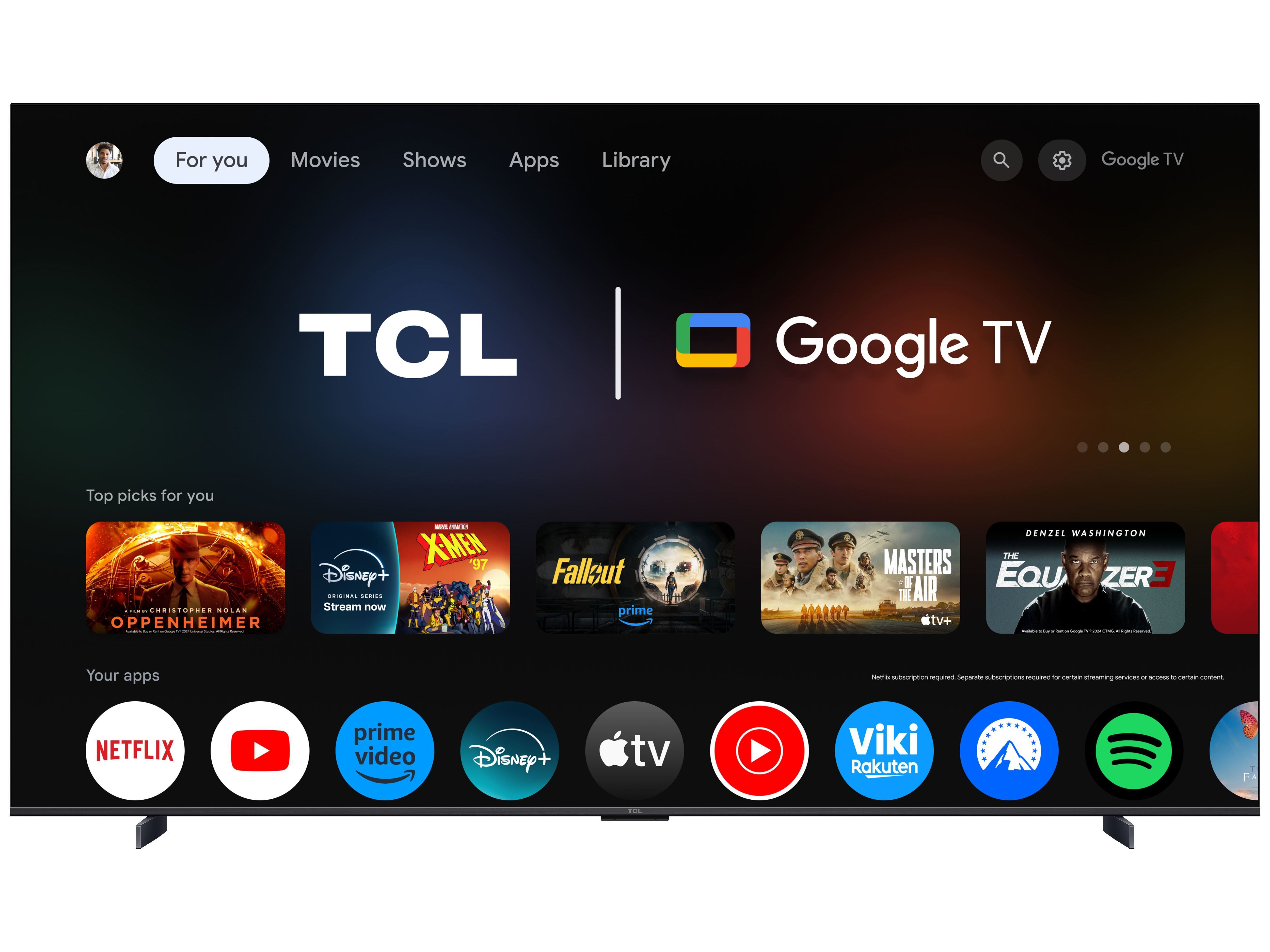 TV QLED TCL 98P8K 98" 4K SMT GOOGLE TV image number 5
