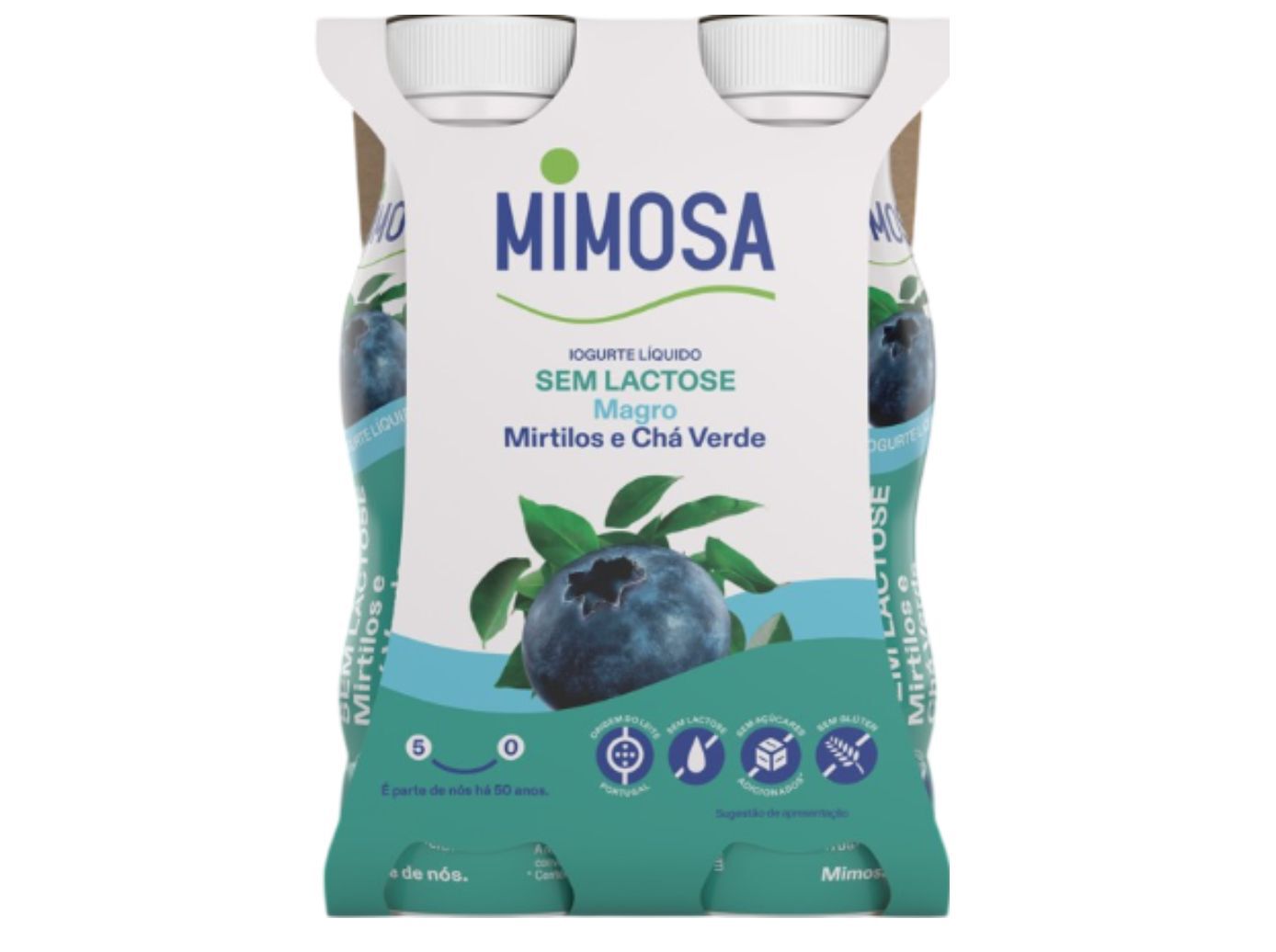 IOGURTE S/LACTOSE L&Iacute;QUID MIMOSA MIR/CHA VER 4X151ML