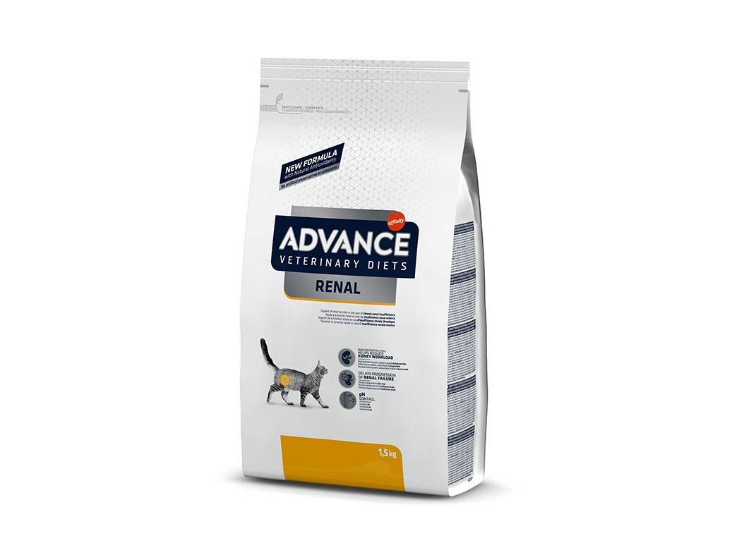 RA&Ccedil;&Atilde;O VETERIN&Aacute;RIA GATO ADVANCE RENAL 1.5KG