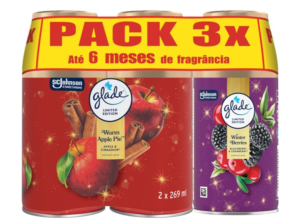 AMBIENTADOR PORT&Aacute;TIL GLADE 2APPLE+1BERRY REC 3UN image number 0