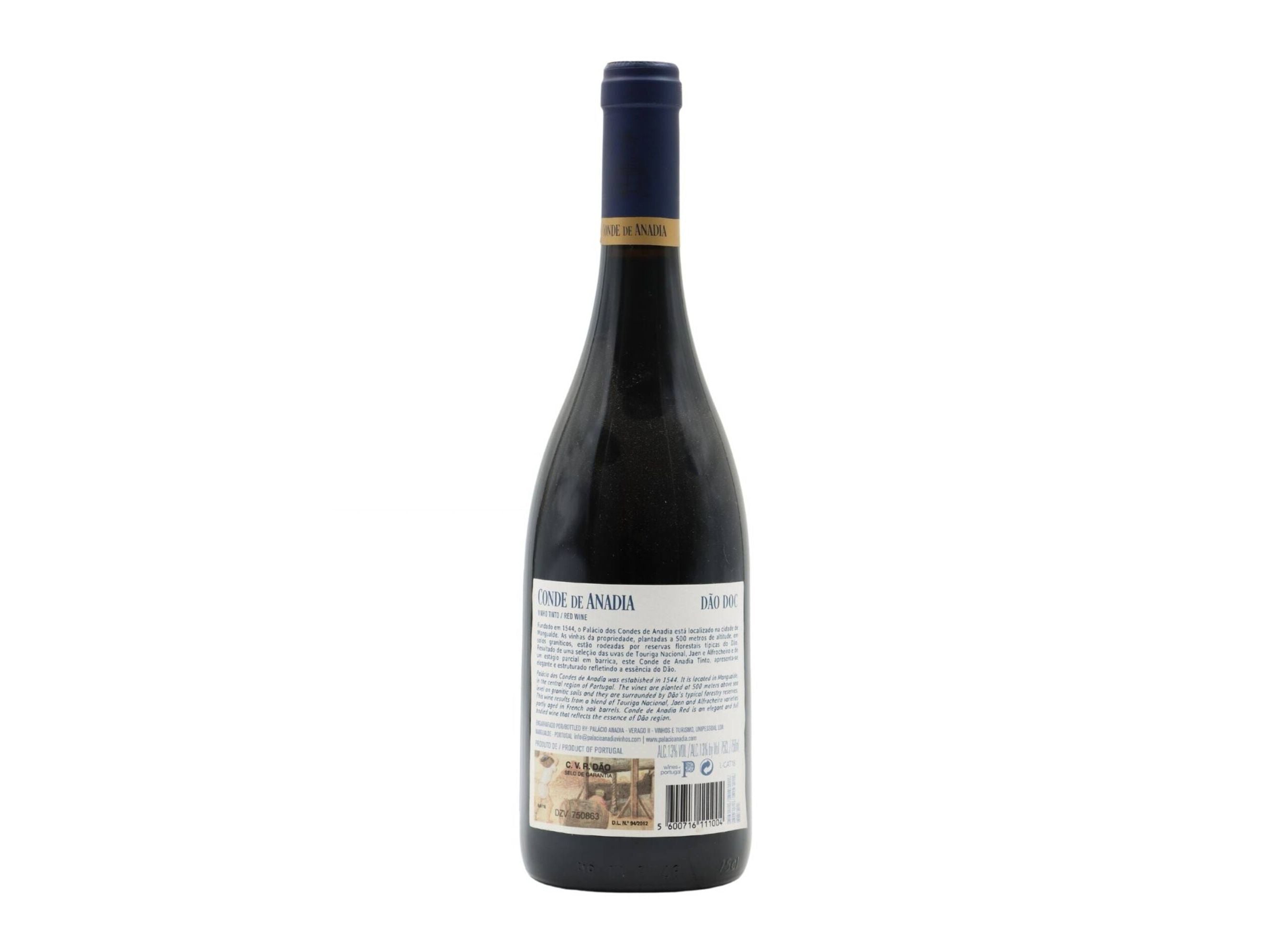 VINHO TINTO CONDE ANADIA D&Atilde;O 0.75L image number 1