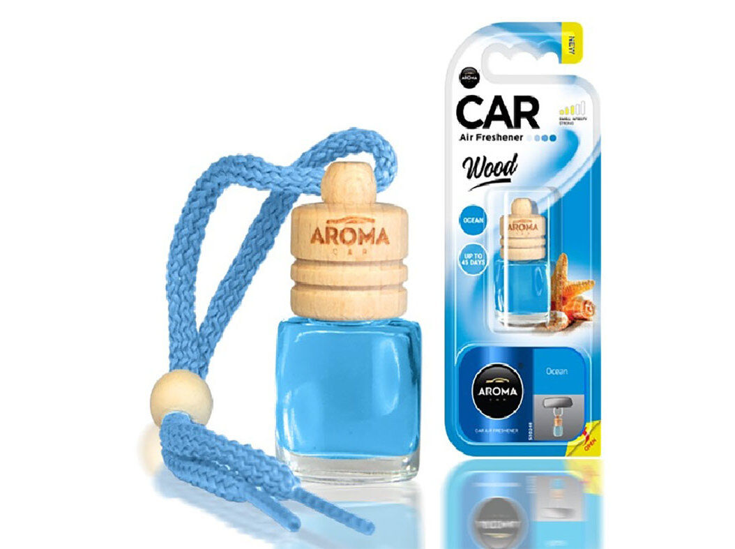 AMBIENTADORES AUTO AROMA CAR WOOD OCEAN 6ML image number 0