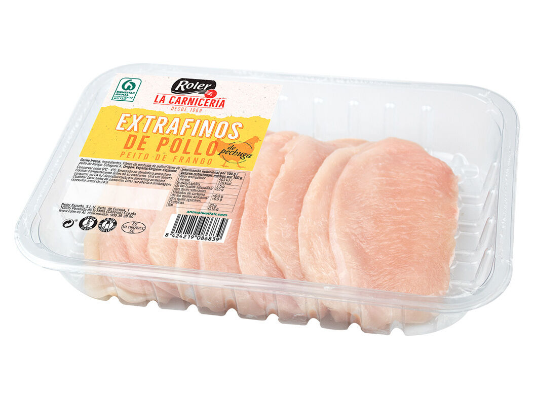 BIFES EXTRA FINOS DE FRANGO ROLER 320G image number 0