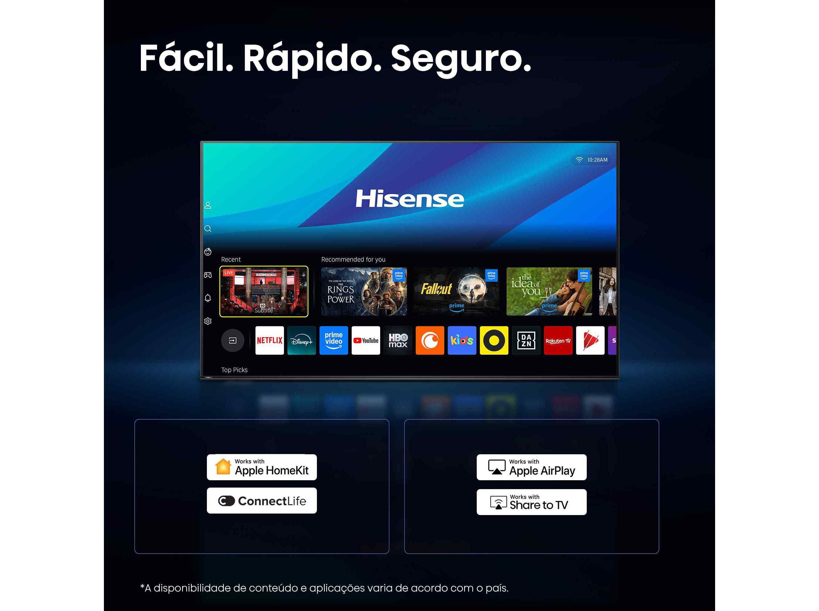TV LED HISENSE 32A4S 32" SMART HD image number 8