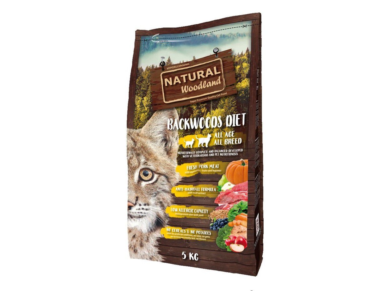 RA&Ccedil;&Atilde;O GATO NATURAL WOODLAND BACKWOODS DIET 5 KG image number 1