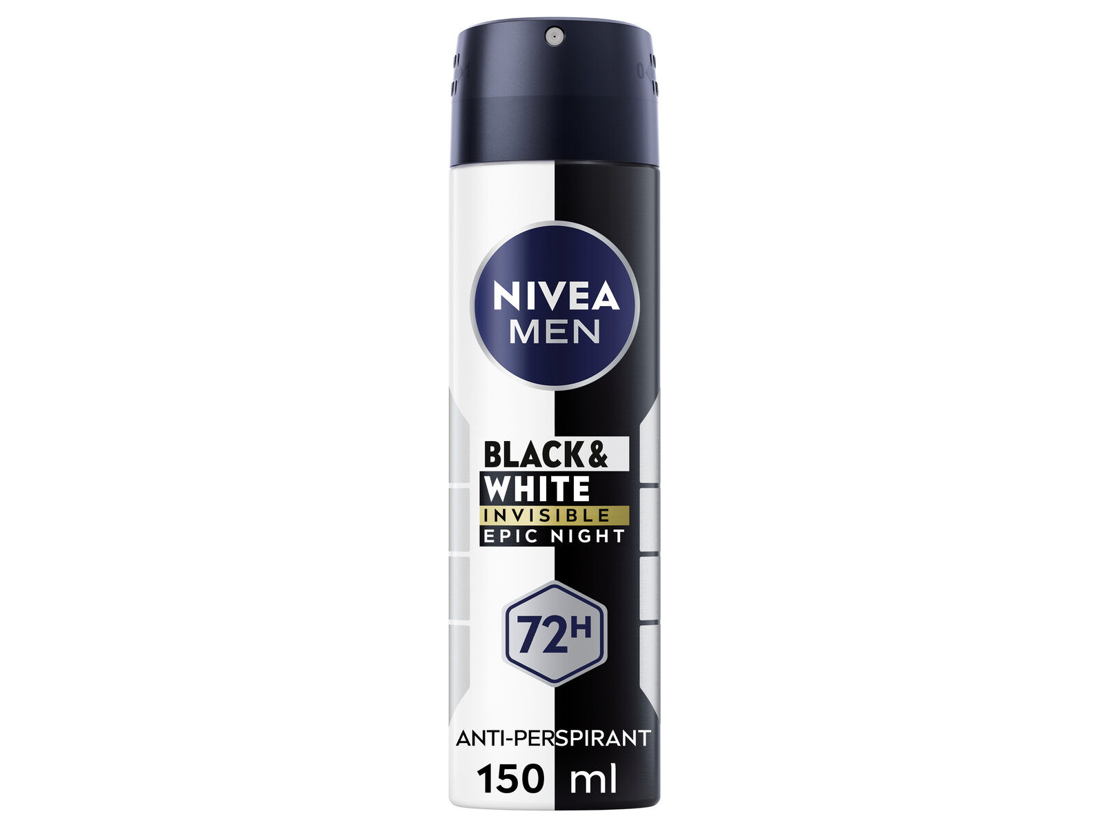 DESODORIZANTE NIVEA MEN SPRAY B&W EPIC NIGHT 150ML image number 0