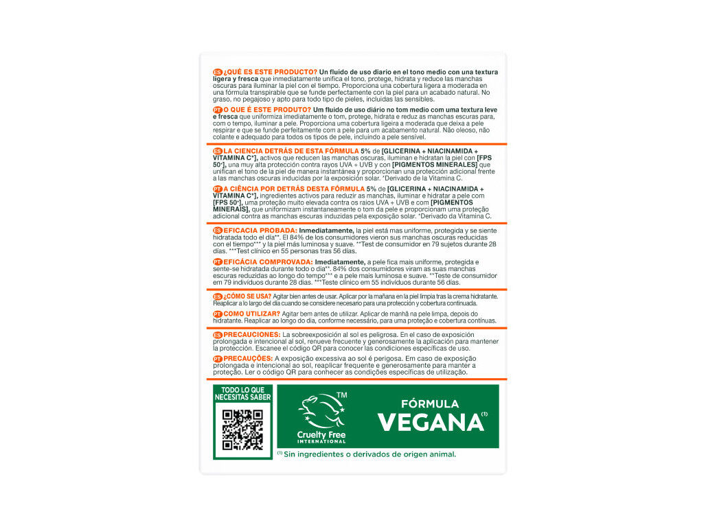 CREME GARNIER VIT C FPS 50 MEDIUM 40ML image number 1