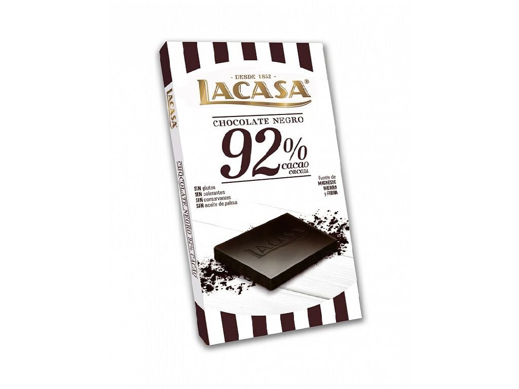 TABLETE LACASA 92% CACAU 100G image number 0