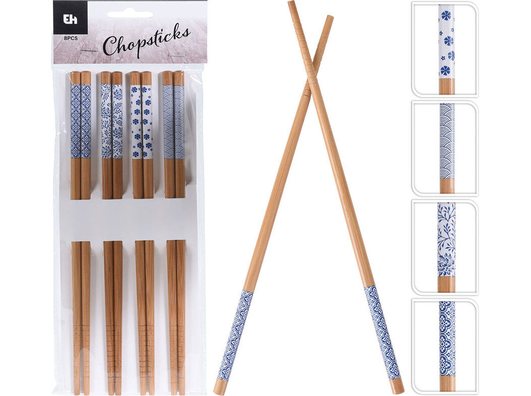 PAUZINHOS BAMBU 8 UNIDADES