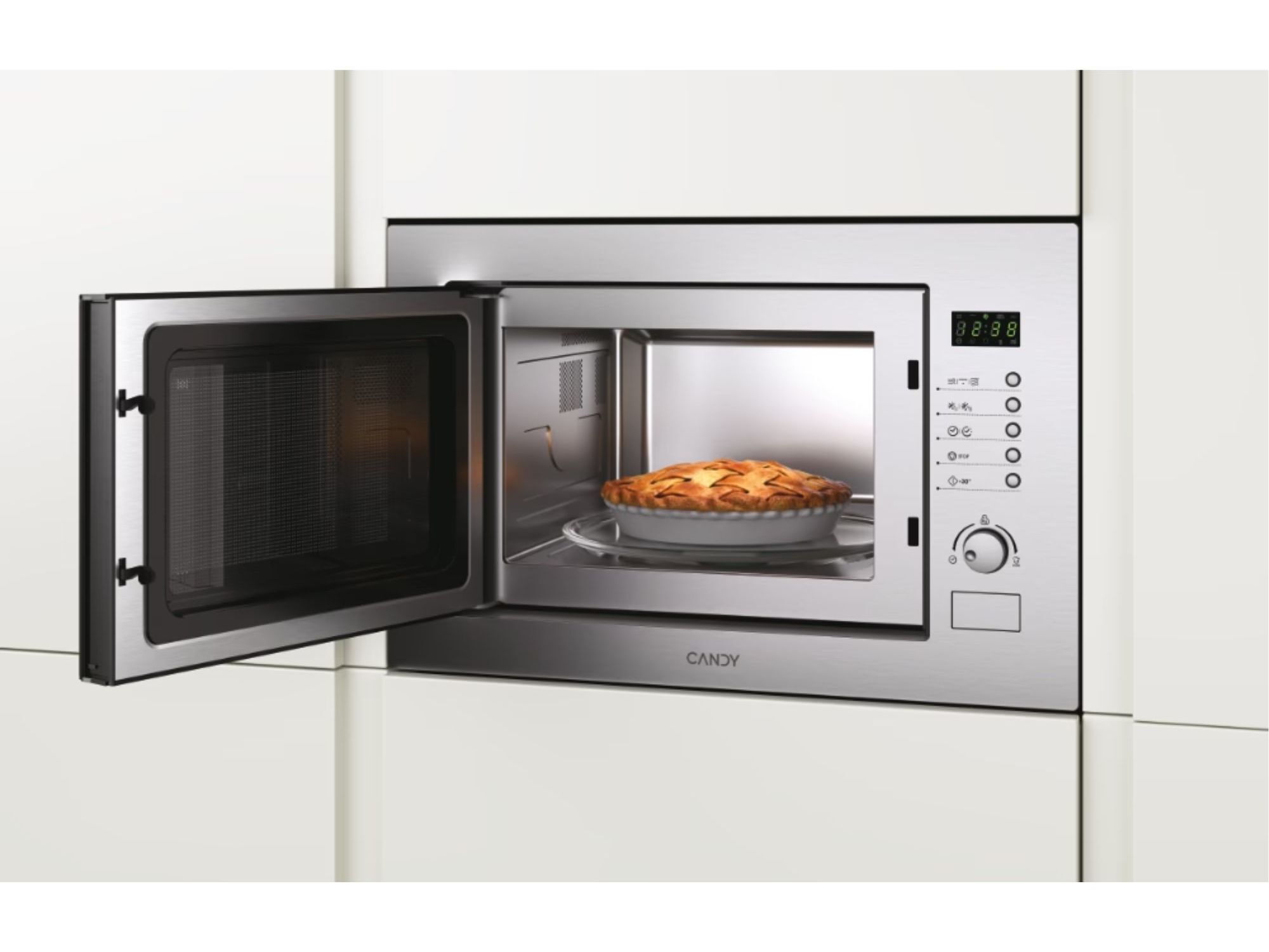 MICRO-ONDAS DE ENCASTRE COM GRILL CANDY MIC25GDFX-80 25 L INOX image number 1