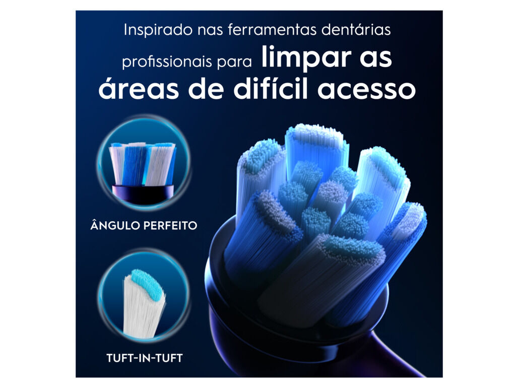 RECARGA ESCOVA EL&Eacute;CT. ORAL-B PRETA IO ULTIMATE CLEAN image number 2