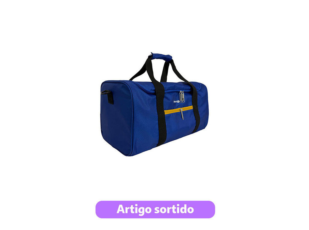 SACO DE VIAGEM AIRPORT CORES SORTIDAS 50X25X25 CM