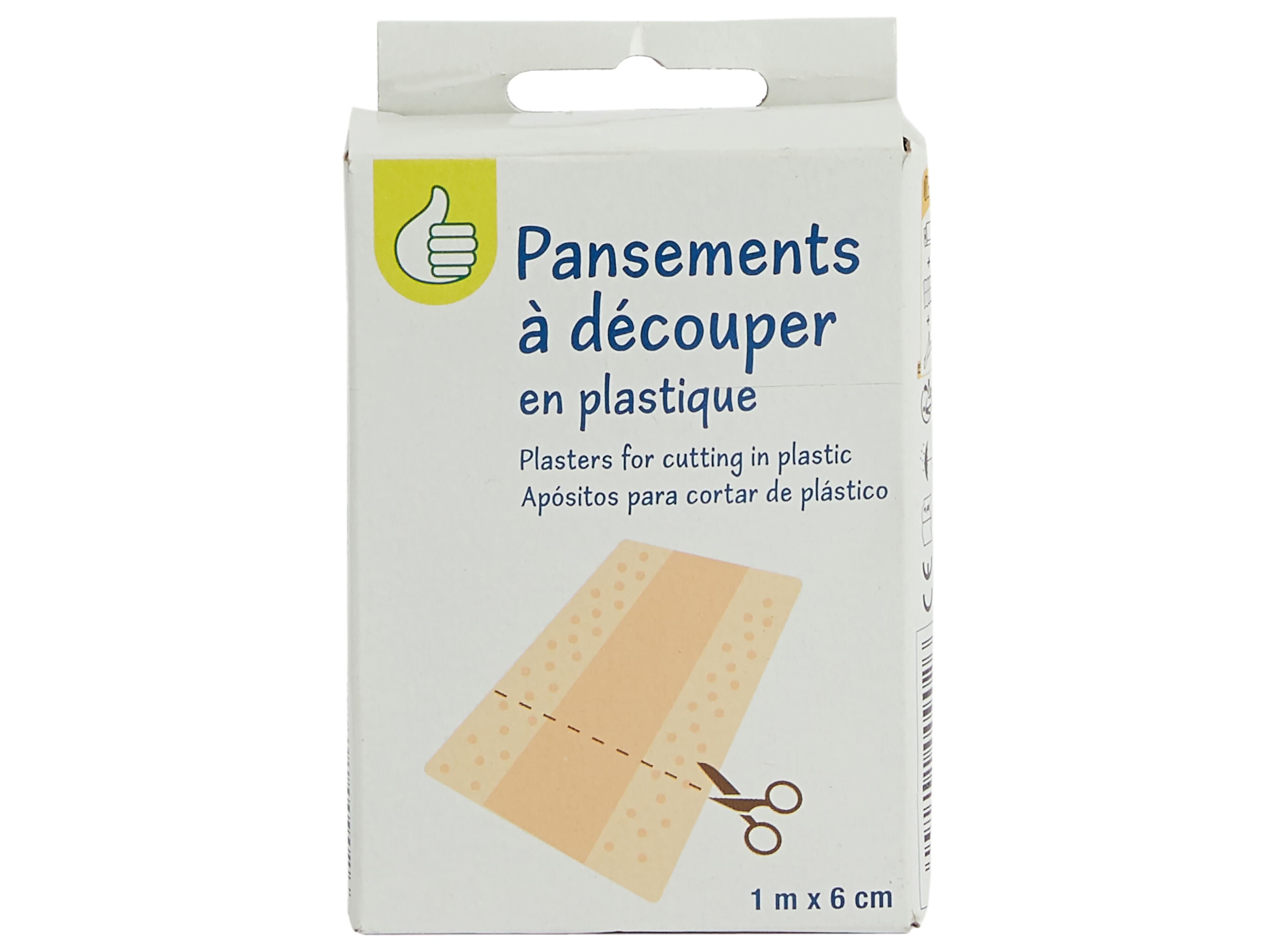 BANDA POLEGAR PL&Aacute;STICO P/RECORTAR 1MT