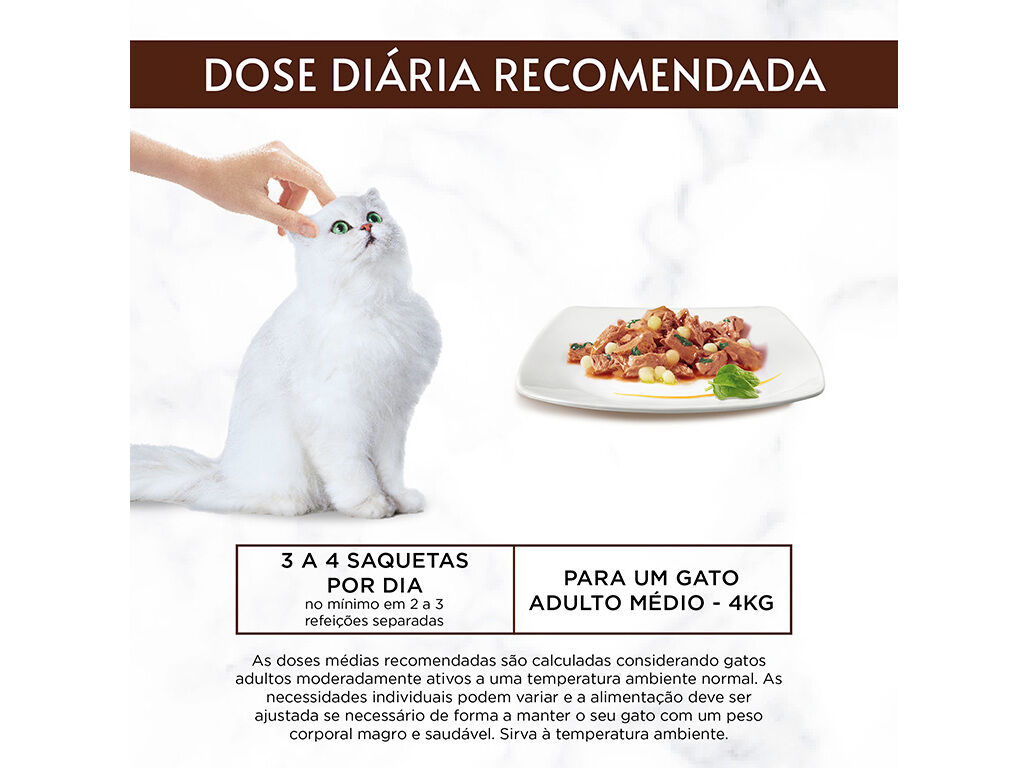 COMIDA H&Uacute;MIDA PARA GATO GOURMET A LA CARTE COM CARNE 4X85G image number 4