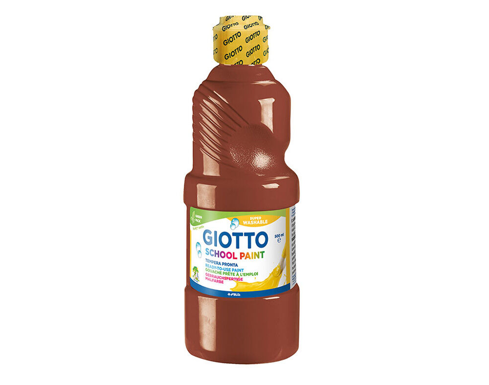 GUACHE SCHOOL PAINT GIOTTO CASTANHO 500ML image number 0