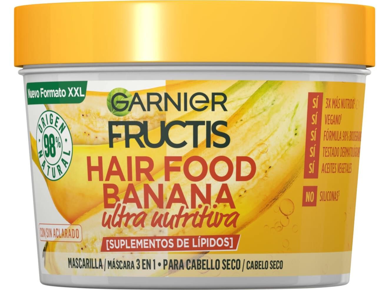 M&Aacute;SCARA FRUCTIS HAIR FOOD BANANA 400ML image number 1