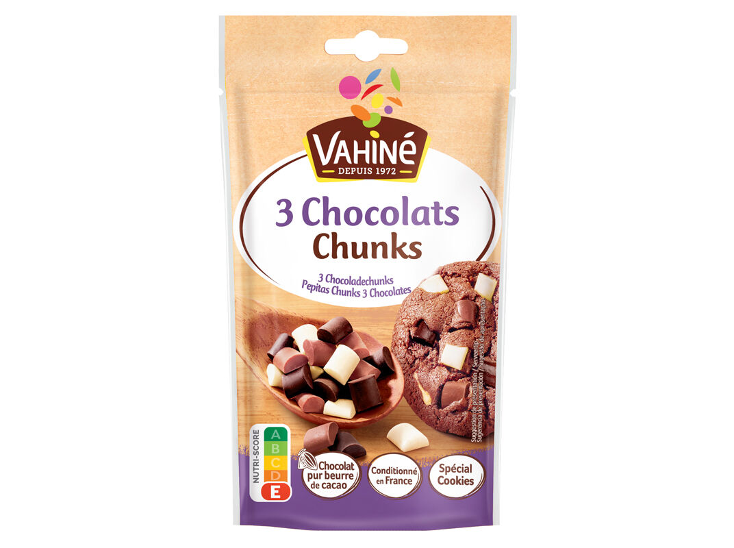 PEPITAS VAHIN&Eacute; 3 CHOCOLATES 100G image number 0
