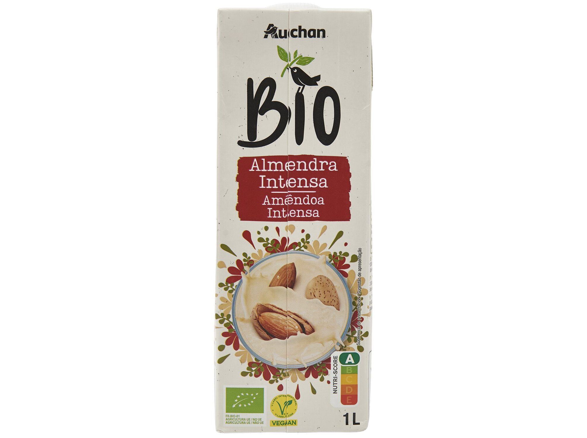 BEBIDA AUCHAN DE AM&Ecirc;NDOA BIO 1L