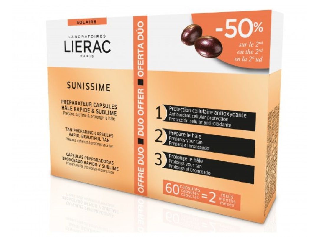 SUPLEMENTO LIERAC SUNISSIME 2X30UN -50% NA 2&ordf;UN image number 0