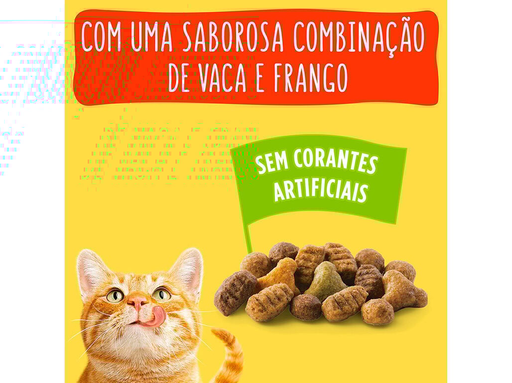 RA&Ccedil;&Atilde;O PARA GATO FRISKIES COM VACA E FRANGO 2KG image number 4