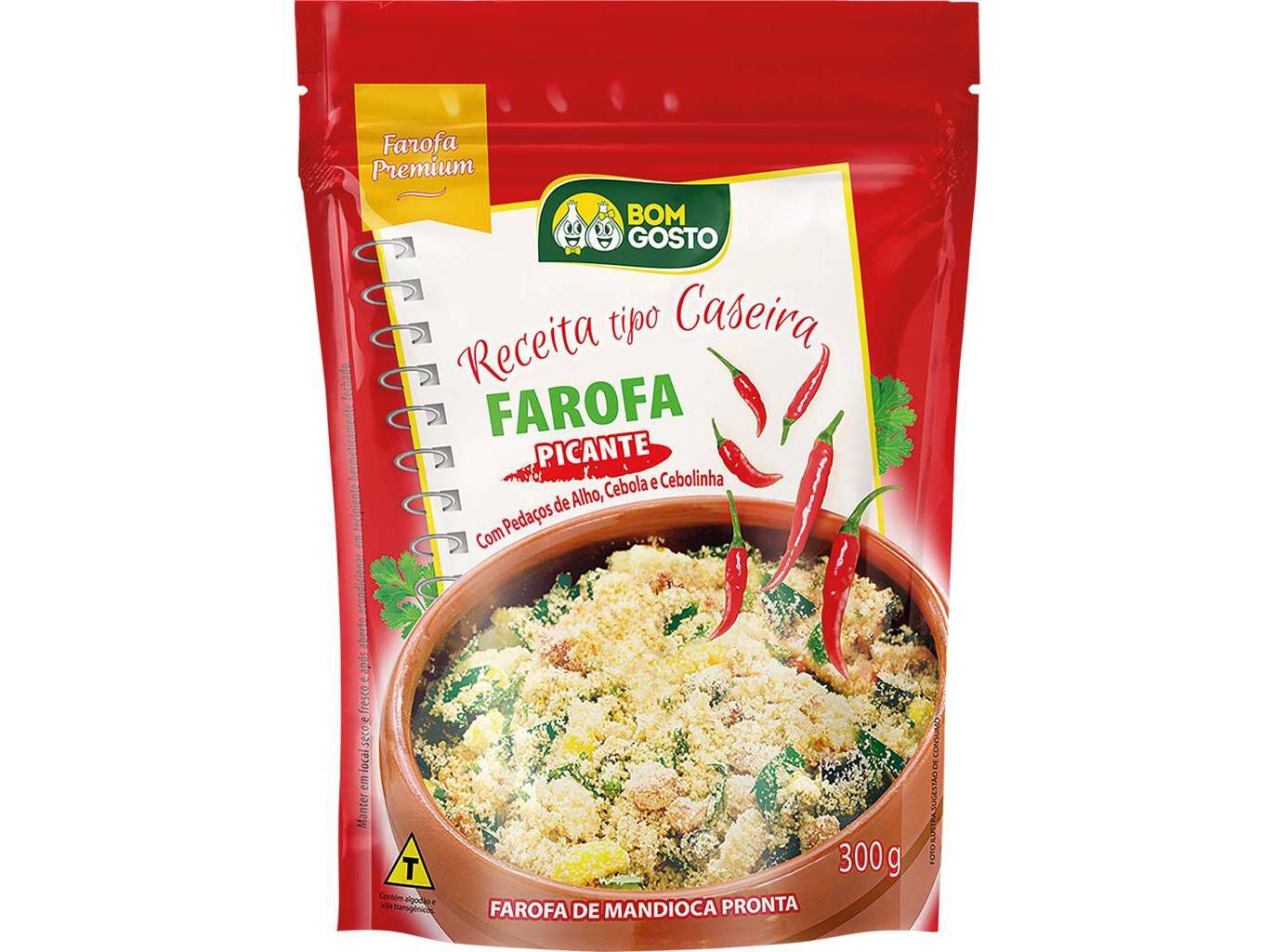 FAROFA CASEIRA BOM GOSTO PICANTE 300G image number 1