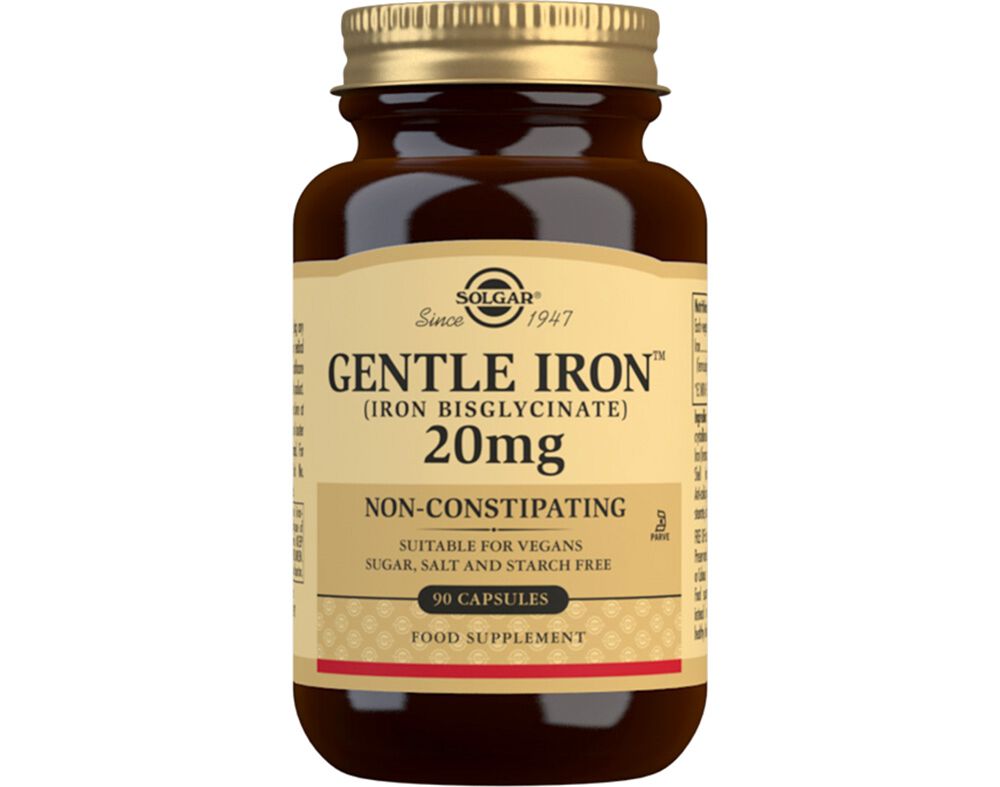 SUPLEMENTO SOLGAR FERRO 20MG 90 CAPSULAS