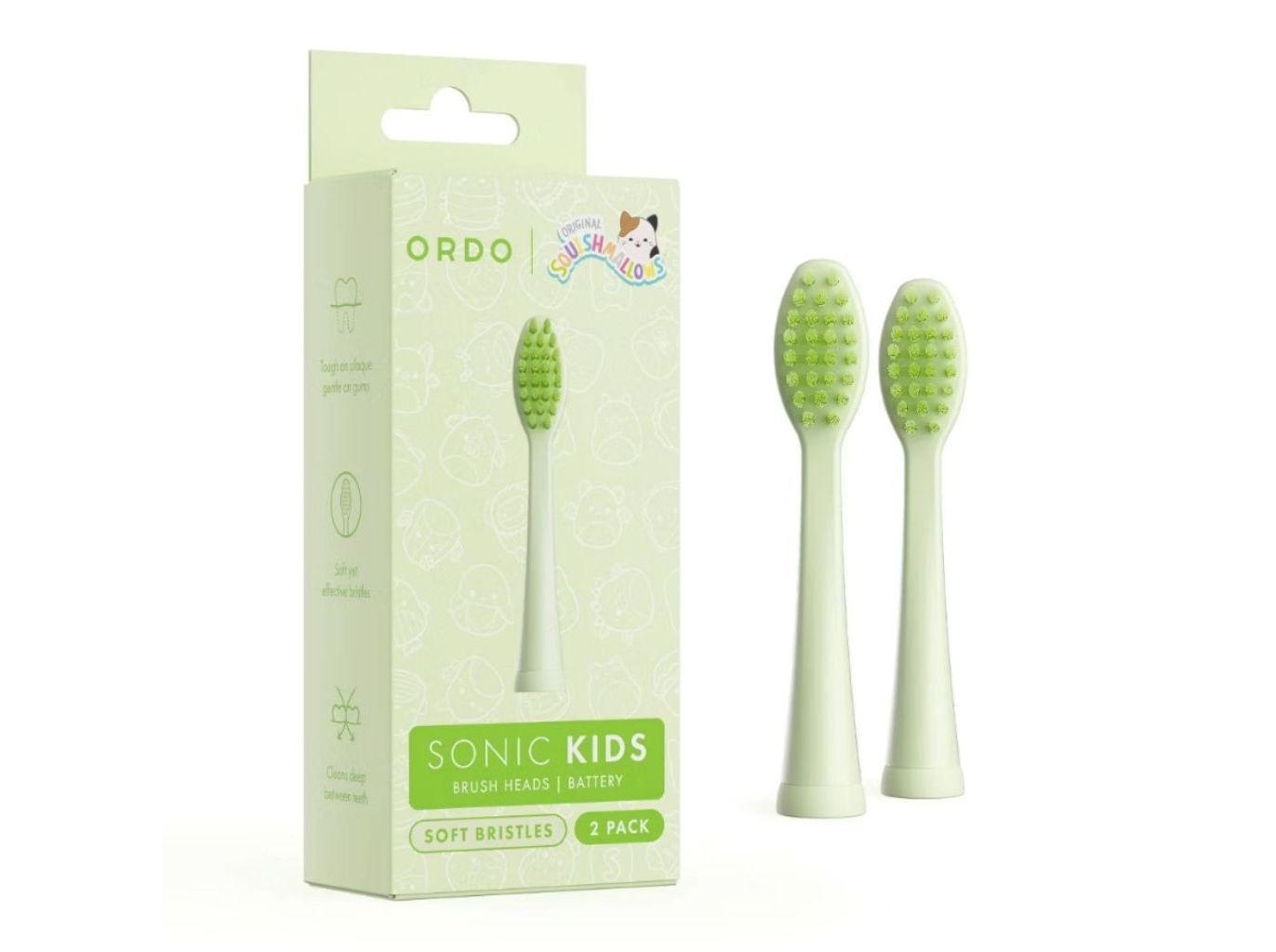RECARGA ESCOVA ORDO KIDS PILHAS VERDE 2UN image number 0