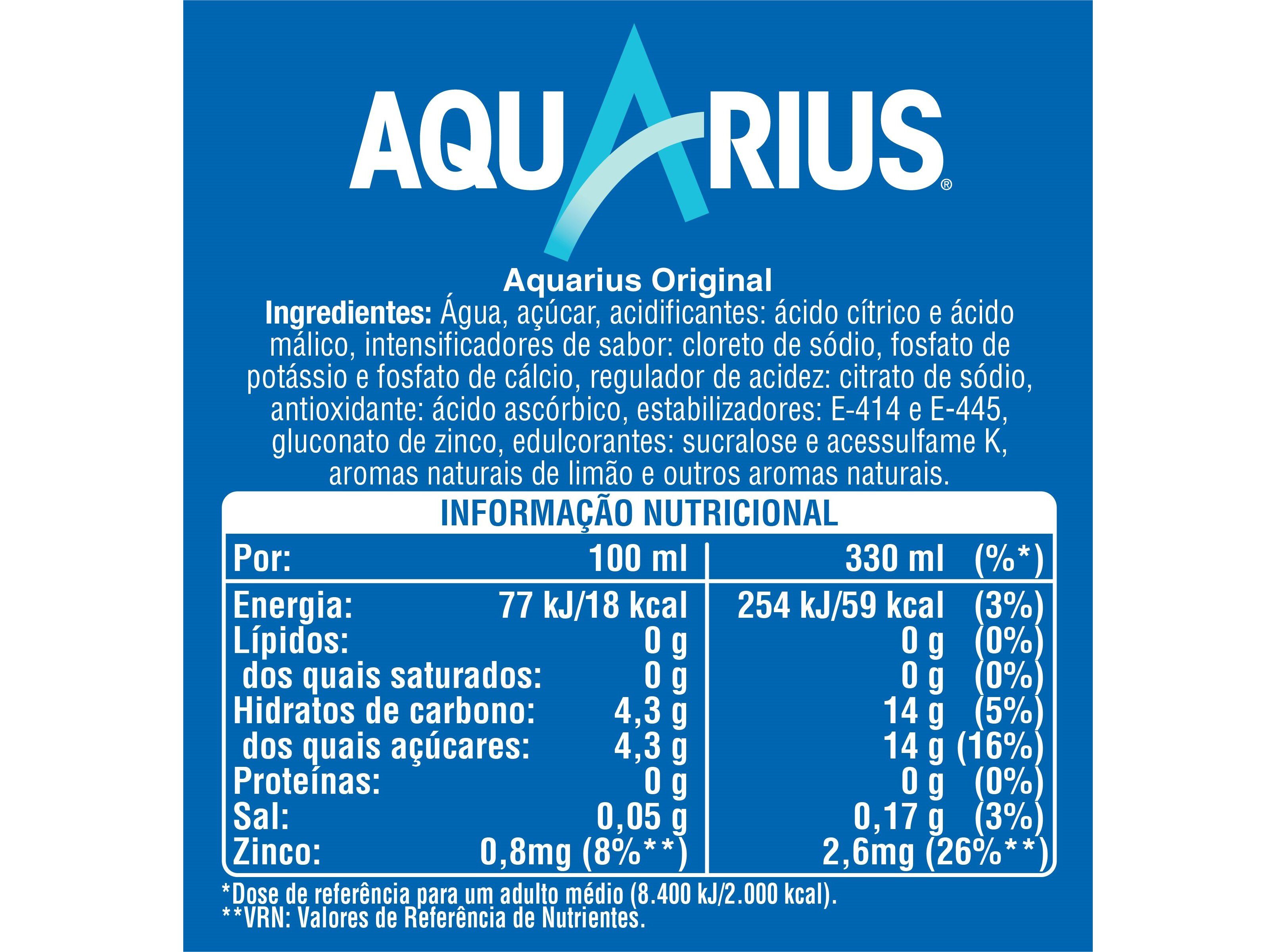BEBIDA AQUARIUS LIM&Atilde;O 0.50L image number 1